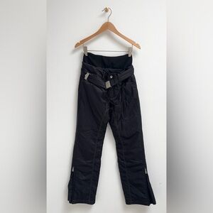 Bogner, Black Snow Pants with Belt, Size Small (Bogner 6)